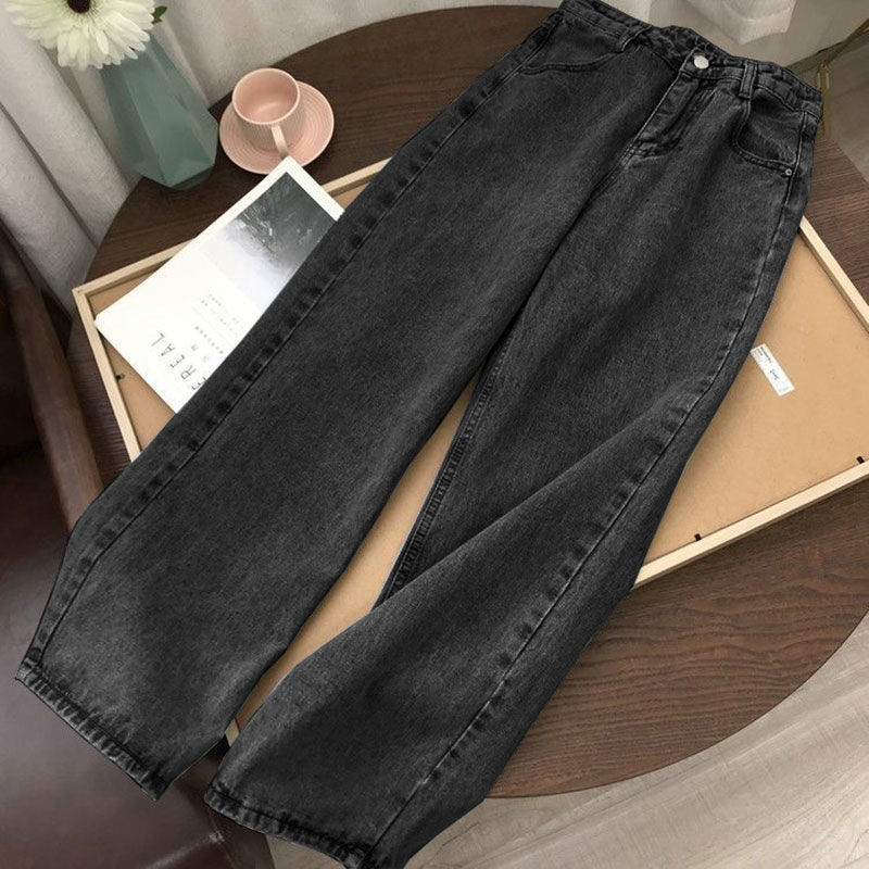 Harajuku  y2k Jeans Women Streetwear Casual Baggy Straight High Waist Mom Denim Oversize 90s Iamty mom jeans waist