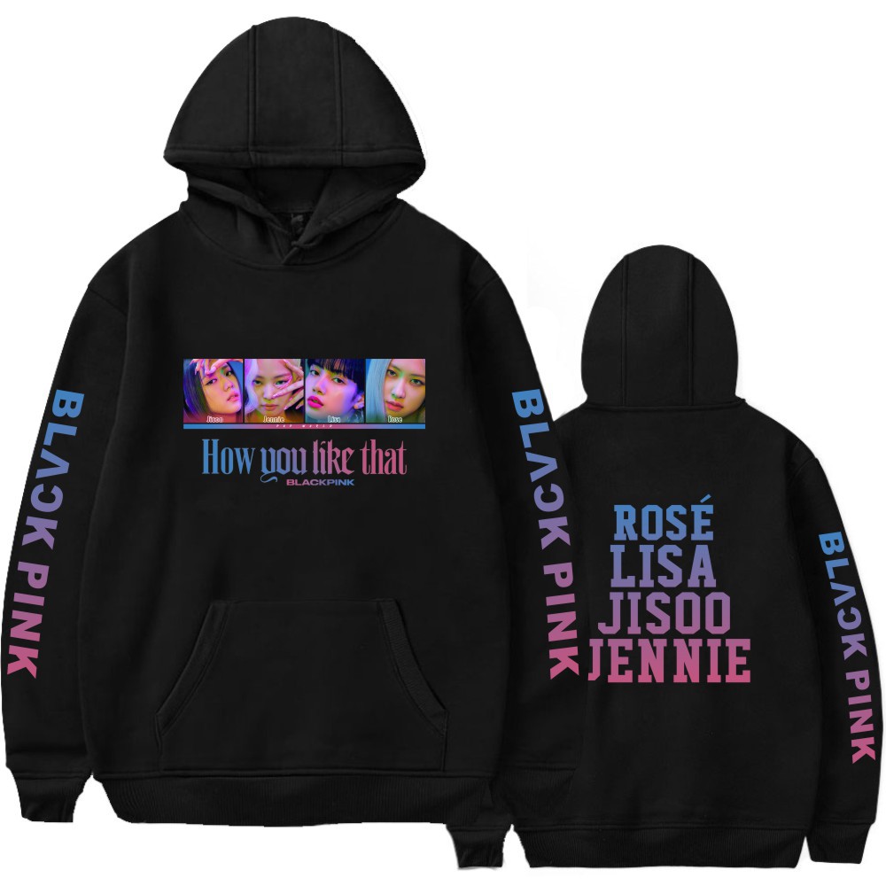 BP Album ROSE Men/women hoodies sweatshirt printed causal top winter thick long sleeve hoody sweatshirts Streetwear Kpop Clothes