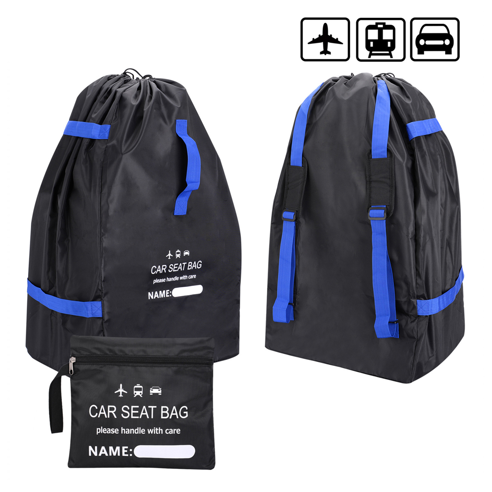 Car children Safety Seat Travel Bag Baby Stroller Storage Bag Large Durable Carseat Travel bag with Shoulder Straps