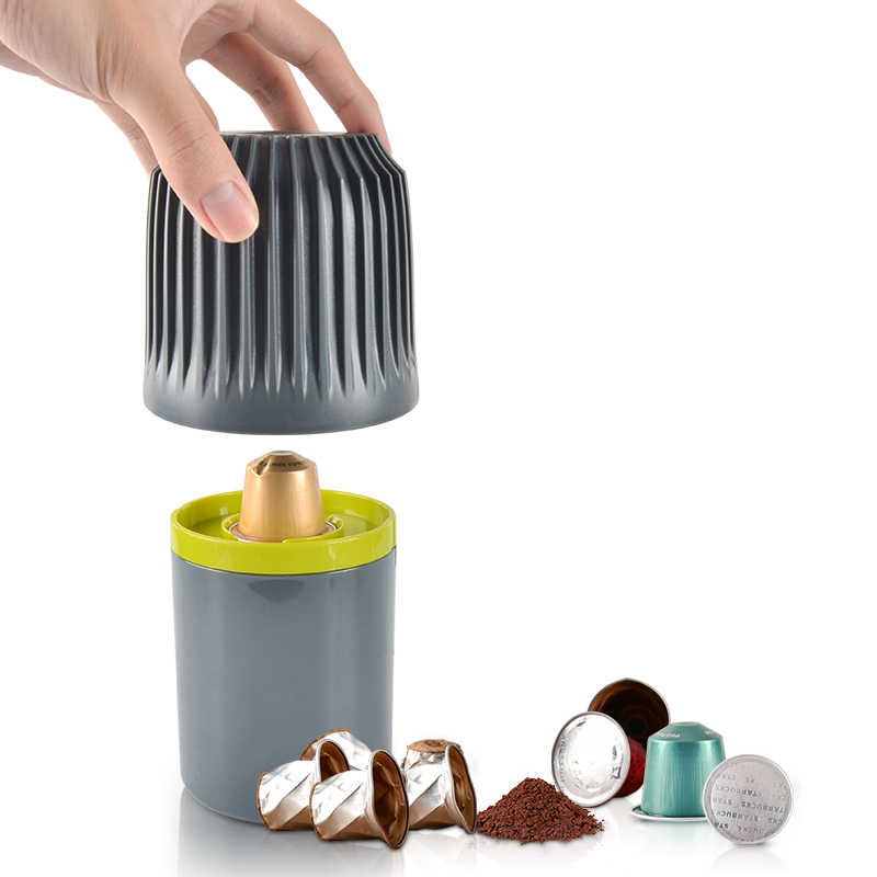ABS Plastic Coffee Recycler Tool Nespresso Aluminum Capsules Recycler Coffee Grinds Box Capsule Recycling